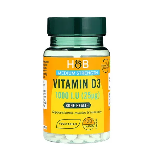Vitamin D3 25mcg, 120 tabletter