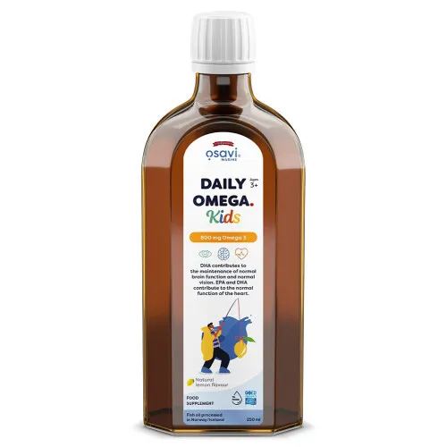 Daily Omega Kids 800mg Omega 3 (Natural Lemon) 250 ml.