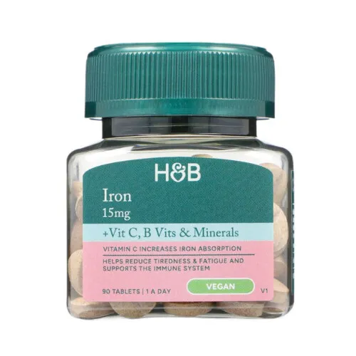 Iron 15mg med Vitamins & Minerals, 90 tabletter
