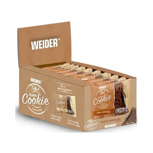 Weider Fylld Protein Cookie, 10 x 70 g