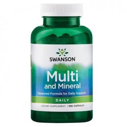 Swanson Multi och Mineral, 100 kapslar