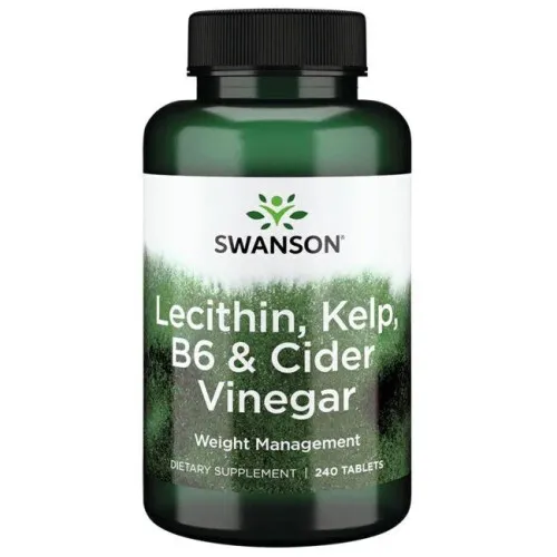 Swanson Lecitin, Kelp, B6 och Cider Vinäger, 240 tabletter