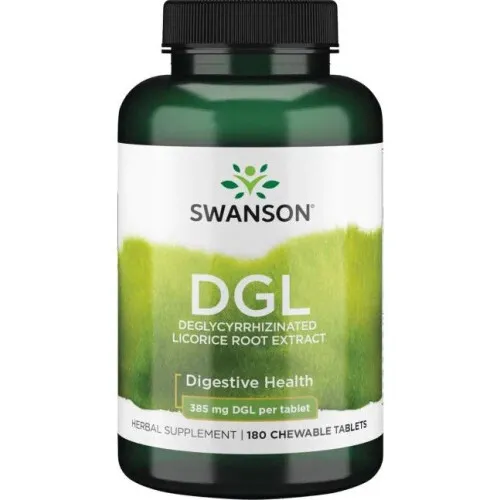 Swanson DGL, 385 mg, 180 tuggtabletter