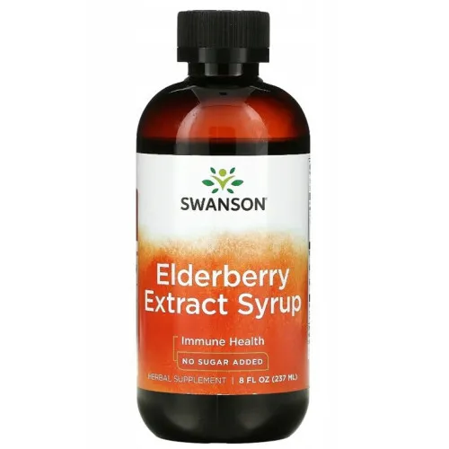 Swanson Fläderbär Extrakt Sirap, 237 ml
