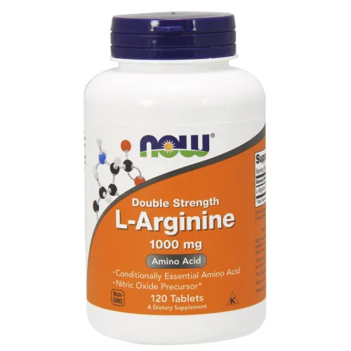 Now Foods L-Arginin 1000 mg, 120 tabletter
