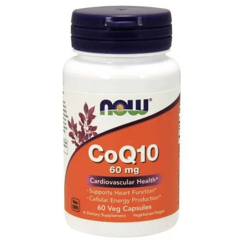 Now Foods CoQ10, 60 mg, 60 kapslar