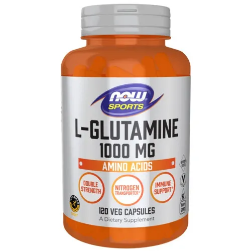 Now Foods L-Glutamin, 1000 mg, 120 kapslar