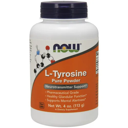 Now Foods L-Tyrosin pulver, 113 gram