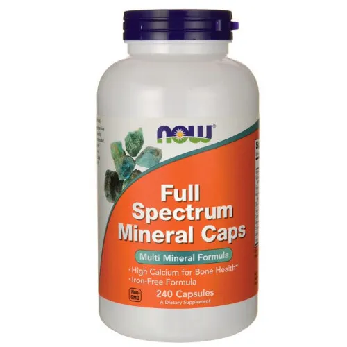Now Foods Fullspektrum Mineraler, Järnfri, 240 kapslar