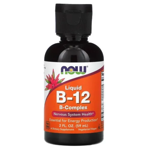 Now Foods Vitamin B-12 Flytande B-Complex, 59 ml