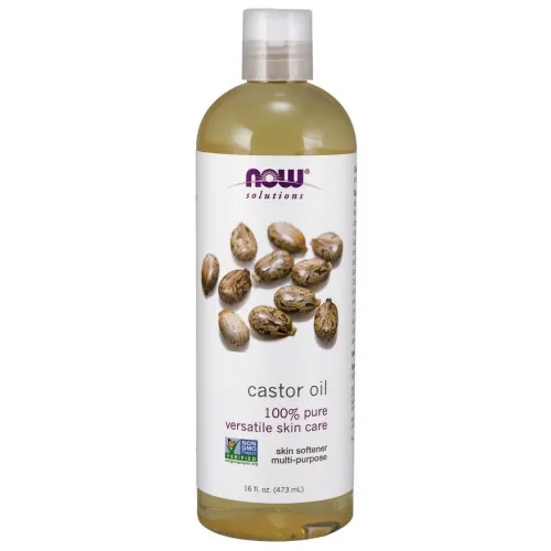 Now Foods Ricinolja, 100% ren, 473 ml
