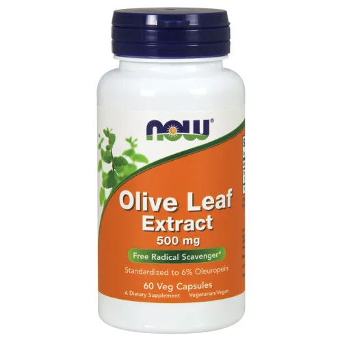 Now Foods Olivbladsextrakt, 500 mg, 60 kapslar
