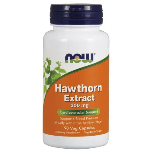 Now Foods Hagtorn Extrakt, 300 mg, 90 kapslar