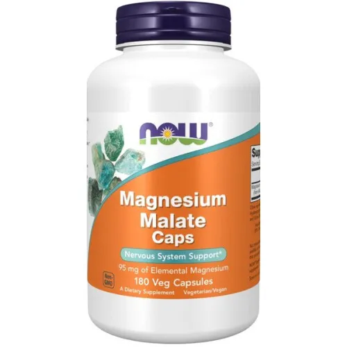 Now Foods Magnesium Malat kapslar, 180 kapslar