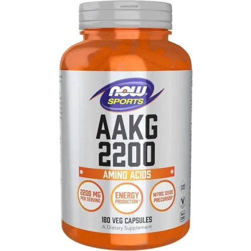 Now Foods AAKG 2200, 180 kapslar