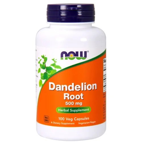 Now Foods Maskrosrot, 500 mg, 100 kapslar