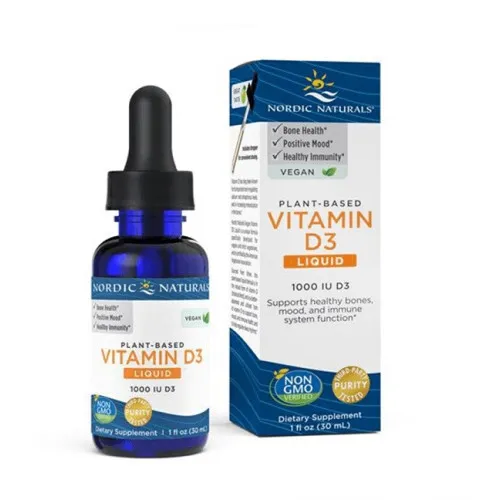 Nordic Naturals Växtbaserad Vitamin D3 Flytande, 1000 IU, 30 ml