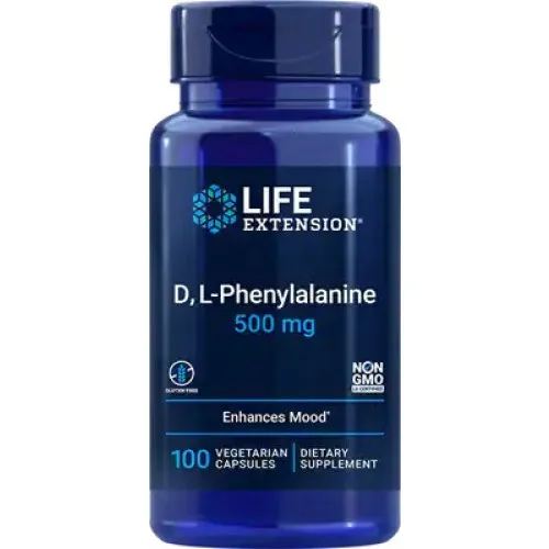 Life Extension D L-Fenylalanin, 500 mg, 100 kapslar