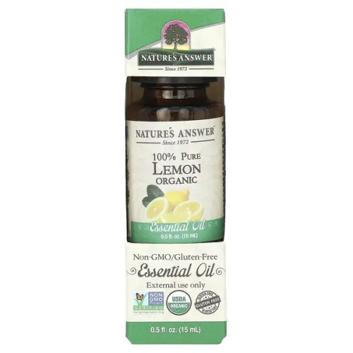 Nature's Answer 100% Ren Citron Eterisk Olja, 15 ml