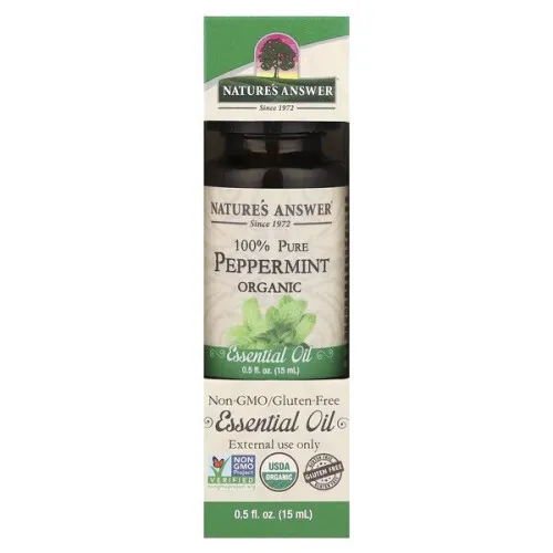 Nature's Answer 100% Ren Pepparmynta Eterisk Olja, 15 ml