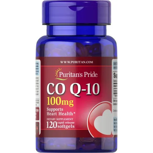 Puritans Pride CoQ10, 100 mg, 120 kapslar