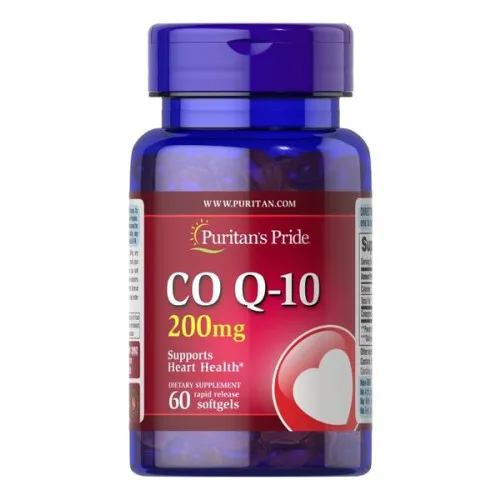 Puritans Pride CoQ10, 200 mg, 60 kapslar