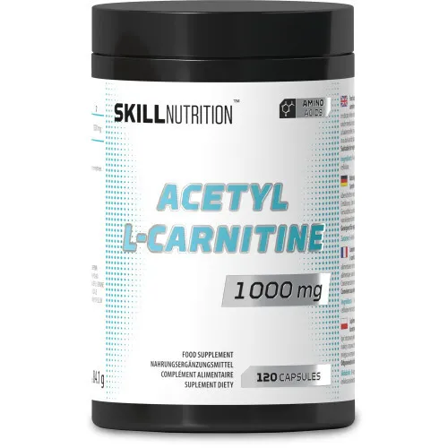 Skill Nutrition Acetyl L-Karnitin, 1000 mg, 120 vegankapslar