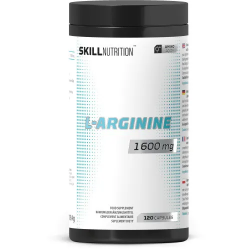 Skill Nutrition L-Arginin 1600 mg, 120 vegankapslar