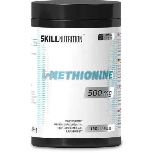 Skill Nutrition L-Metionin 500 mg, 120 vegankapslar