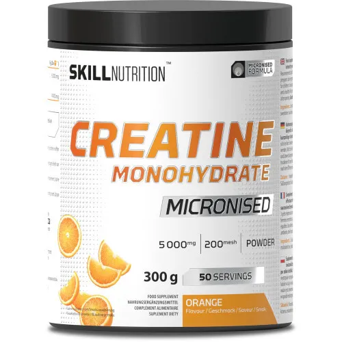 Skill Nutrition Mikroniserat Kreatin Monohydrat med smak, 300 gram