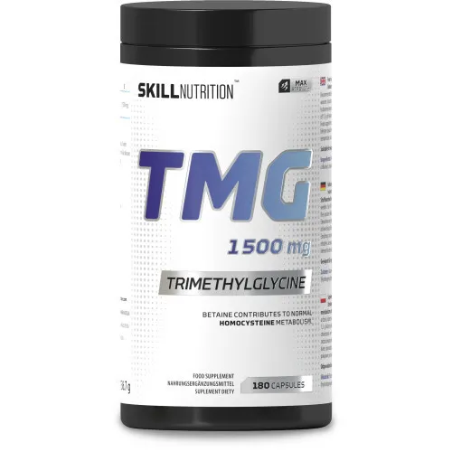 Skill Nutrition TMG Trimetylglycin 1500 mg, 180 vegankapslar