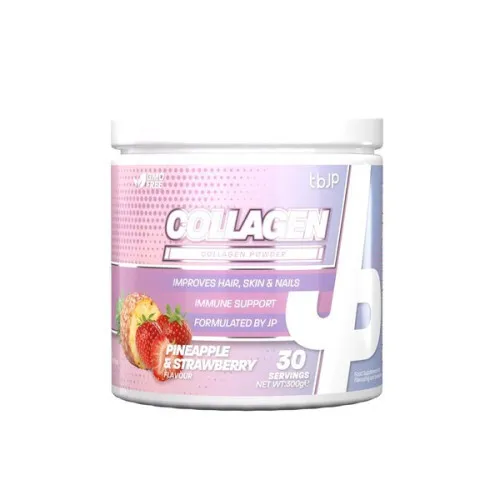 Trained by JP Kollagen, Ananas och Jordgubbe, 300 gram