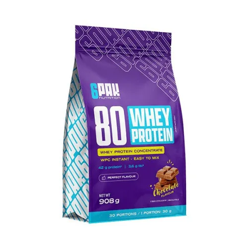6 Pak 80 Whey Protein, 908 gram