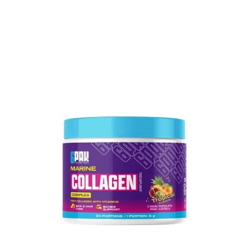 6 Pak Marin Kollagen Komplex, Tropical, 150 gram