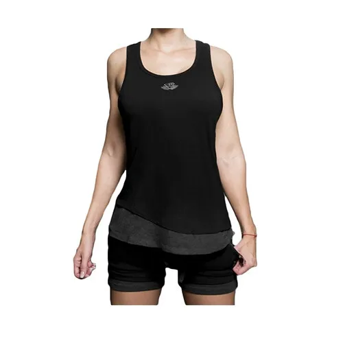 Body Engineers Aurora Dubbel Tanktop, Svart