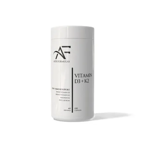 Apex Formulas Vitamin D3+K2, 120 kapslar