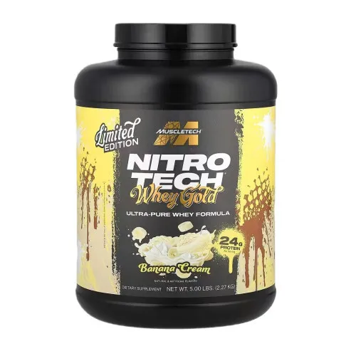 Muscletech Nitro-Tech Whey Gold, Banana Cream, 2270 gram