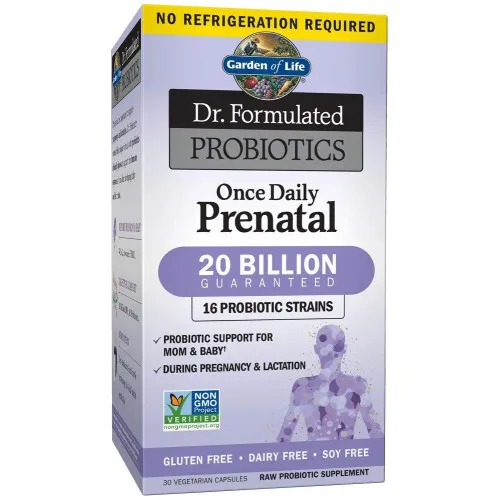 Garden of Life Dr. Formulated Probiotics Once Daily Prenatal, 30 kapslar
