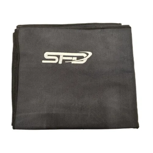 SFD Mikrofiberhandduk, svart, 120 x 70 cm