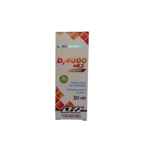 Allnutrition Vitamin D3 4000 + K2 Droppar, 30 ml