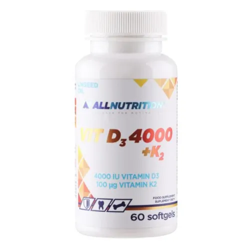 Allnutrition Vitamin D3 4000 + K2, 60 kapslar