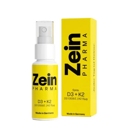 Zein Vitamin D3 + K2 Spray, Pepparmynta, 25 ml