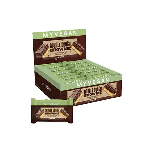 Vegan Double Dough Brownie, 12 x 60 g