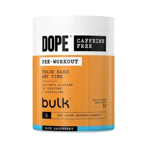 Dope Pre-Workout Koffeinfri, 30 portioner