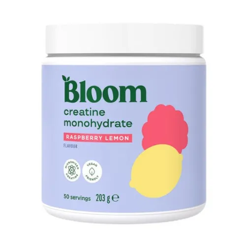 Bloom Kreatin monohydrat, Raspberry Lemon, 203 gram