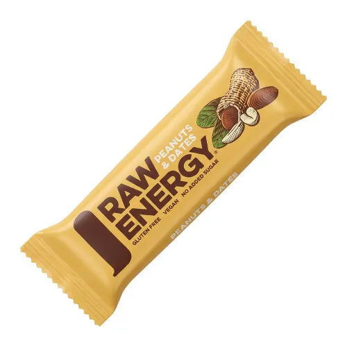 Rå Energibar (1 x 50 g) - Peanuts & Dates