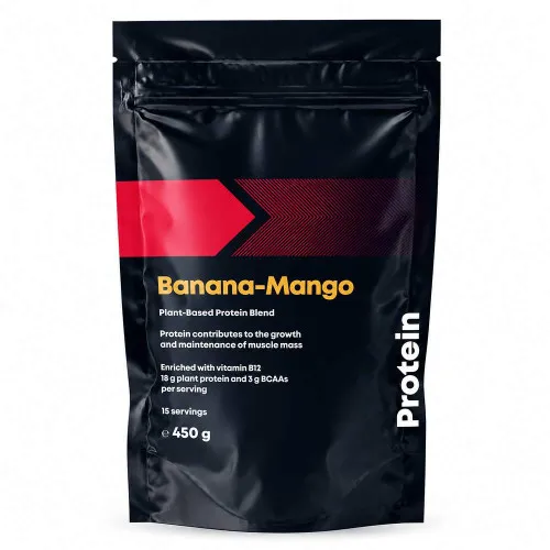 Veganskt Proteinpulver (450 g) - Banana-Mango
