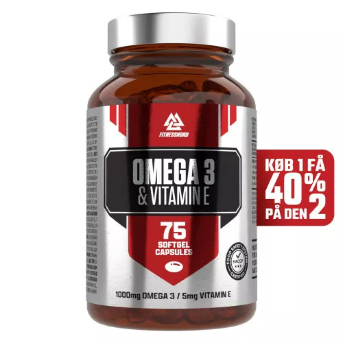 Omega-3 med E-vitamin (75 kapslar)