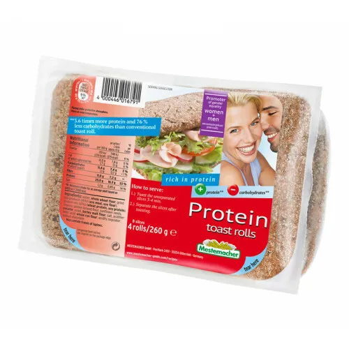 Proteinbrød toastboller  (4 boller)
