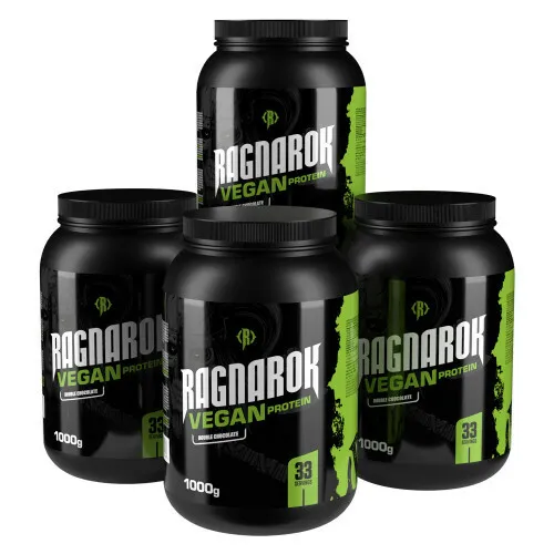 Ragnarok vegansk proteinpulver (4 x 1 kg)